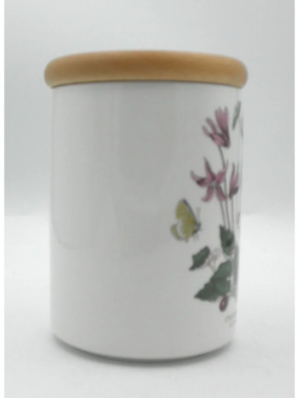 Portmeirion Botanic Garden 5 In. Storage Jar with Lid Ivy Leaved Cyclamen PRTBOG